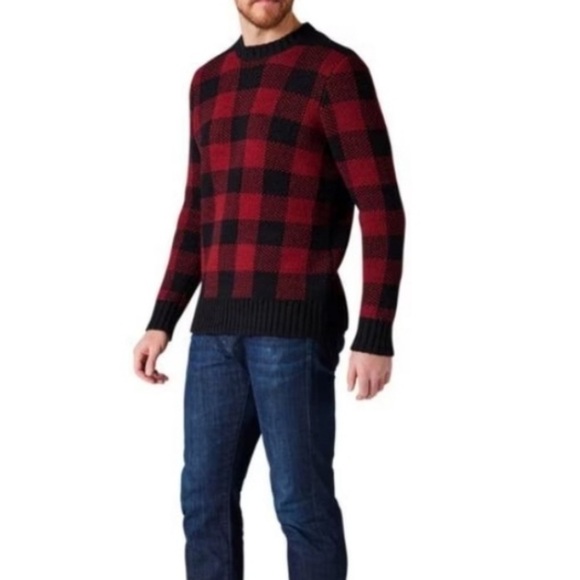 Smartwool | Men's Cozy Lodge Buffalo Check Sweater Wool Blend Size Small NWT - Picture 1 of 7